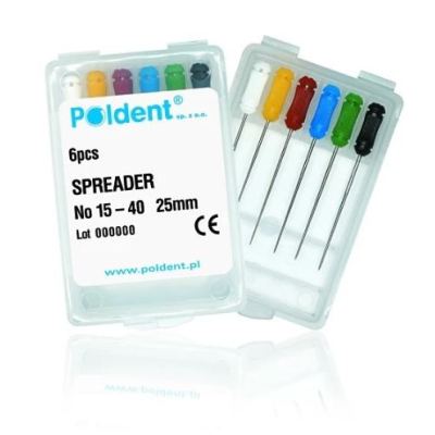 Spreader palcowy 6szt. 25mm Poldent