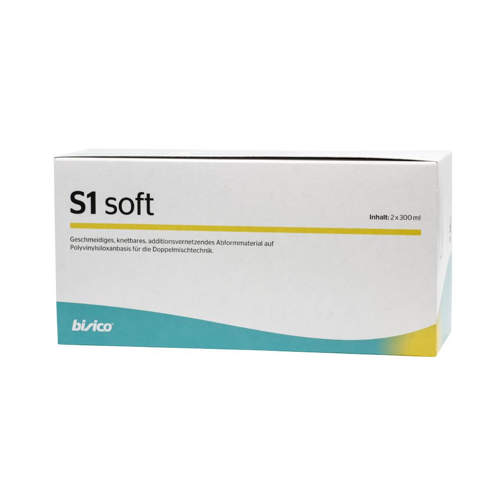 Masa wyciskowa S1soft 2x300ml BISICO