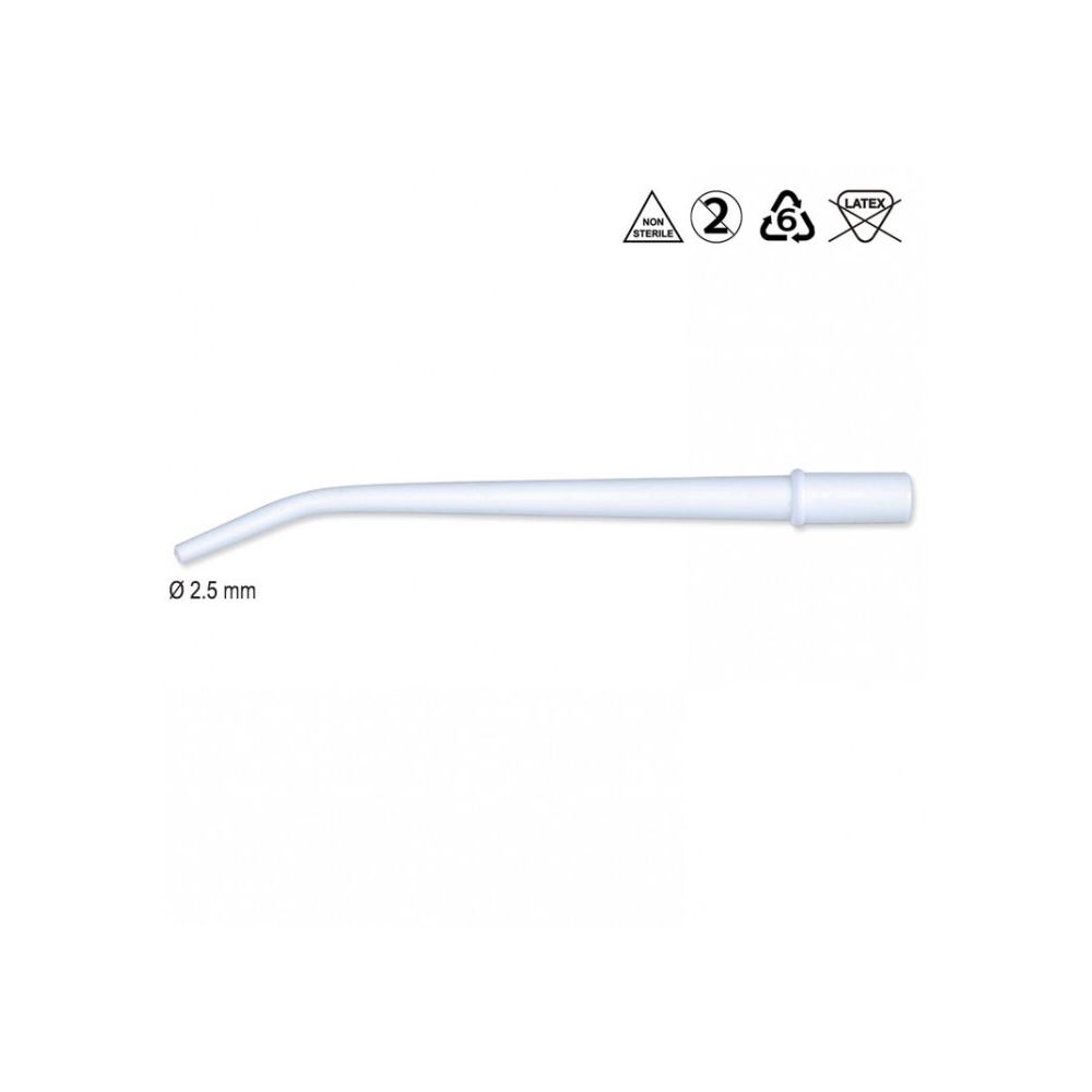 Jednorazowe końcówki ssące 2.5mm 20szt. DENTALINE