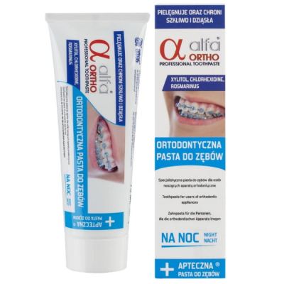 Ortodontyczna pasta do zębów 75ml Alpha Ortho