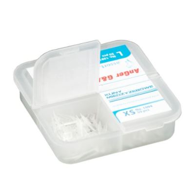 Kliny transparentne 200szt. (4x50) szt. G&A