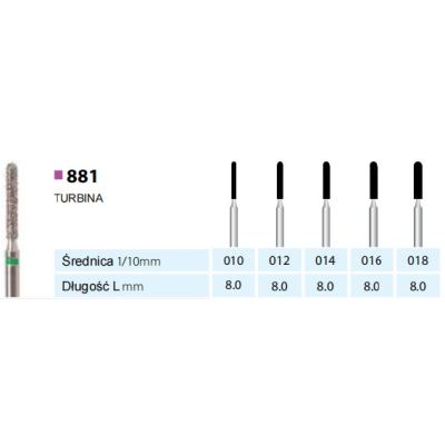 Wiertła 881 opakowanie 5szt. MDT