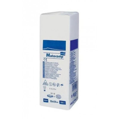 Kompresy niejałowe  5x5cm 100szt. Matopat