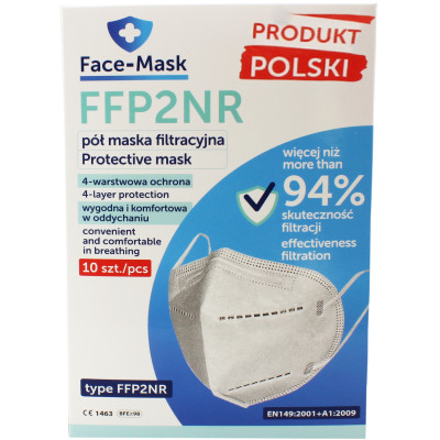 Półmaski filtrujące KN95 FFP2  10 szt.