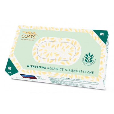Rękawice nitrylowe z koloidem mączki owsianej 100 szt. COATS