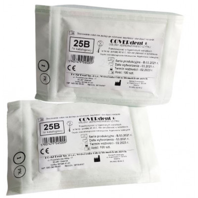 Osłonki foliowe 25B 100 szt. Coverdent