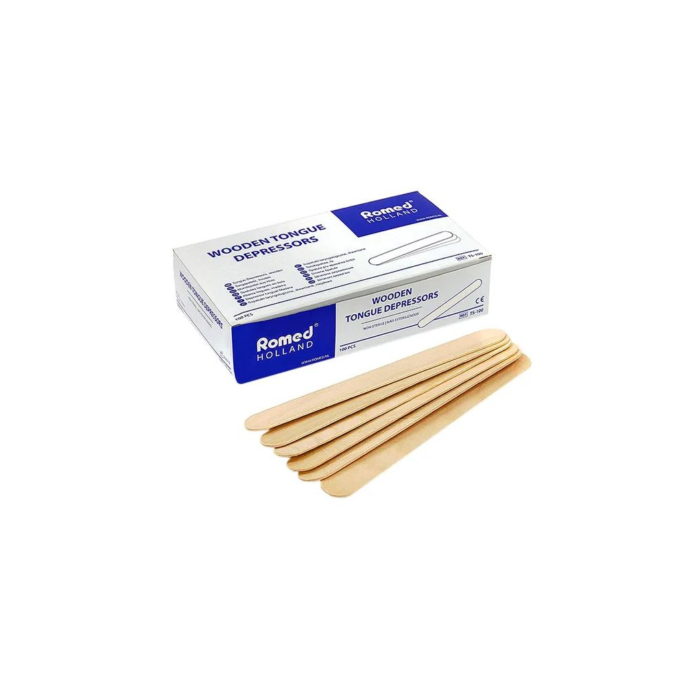 Szpatułki drewniane laryngologiczne 100 szt.