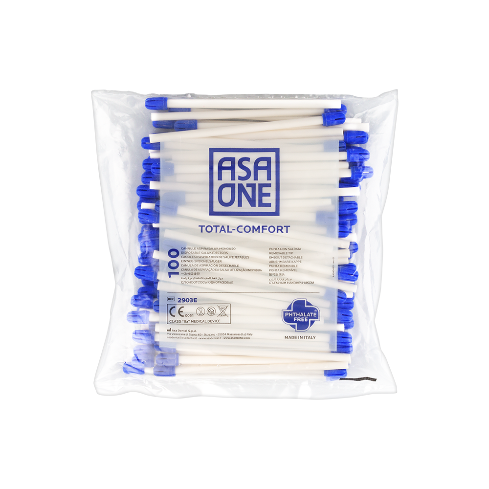 Końcówki do ślinociągu Total Comfort 100 szt. ASA One