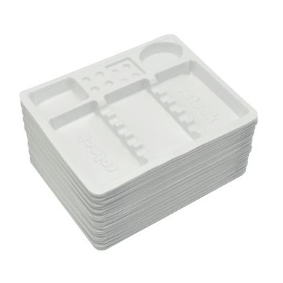 Tacki stomatologiczne jednorazowe białe 100szt.