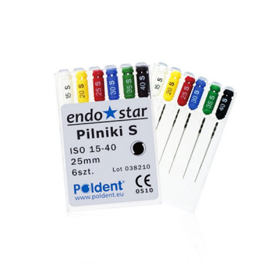 Pilniki S-FILES 6szt. ENDOSTAR 25mm