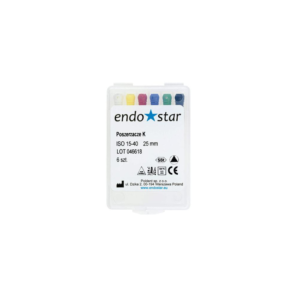 Poszerzacze K  6szt. ENDOSTAR 28mm