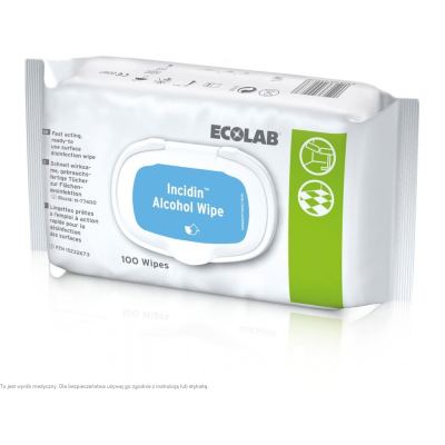 Chusteczki do dezynfekcji Incidin™ Alcohol Wipe 100szt. Ecolab